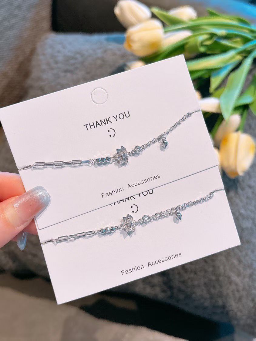 NA- 11. Lotus Flower Siver 999 Bracelets with S999 Mark & Certification //NA 11. Gelang Perak Lotus Flower 999 dengan Tanda & Sertifikasi S999