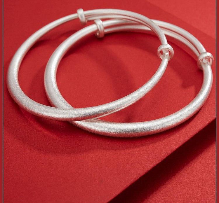NA- Silver 999 Bangles Adjustable Resizeable 20g Simple Fashion Design//Gelang Perak 999 yang Dapat Disesuaikan dan Diubah Ukurannya 20g Desain Fashion Sederhana