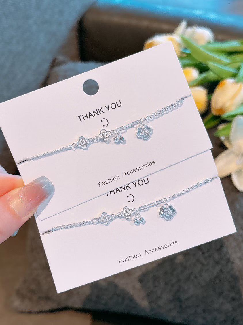 NA- 10. Fu & Ruyi Siver 999 Bracelets with S999 Mark & Certification//NA 10. Gelang Perak Fu & Ruyi 999 dengan Tanda & Sertifikasi S999