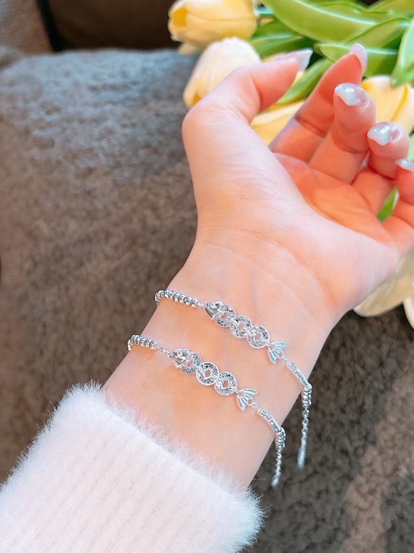 NA- 9. Fish Bone Siver 999 Bracelets with S999 Mark & Certification//NA 9. Gelang Tulang Ikan Perak 999 dengan Tanda & Sertifikasi S999