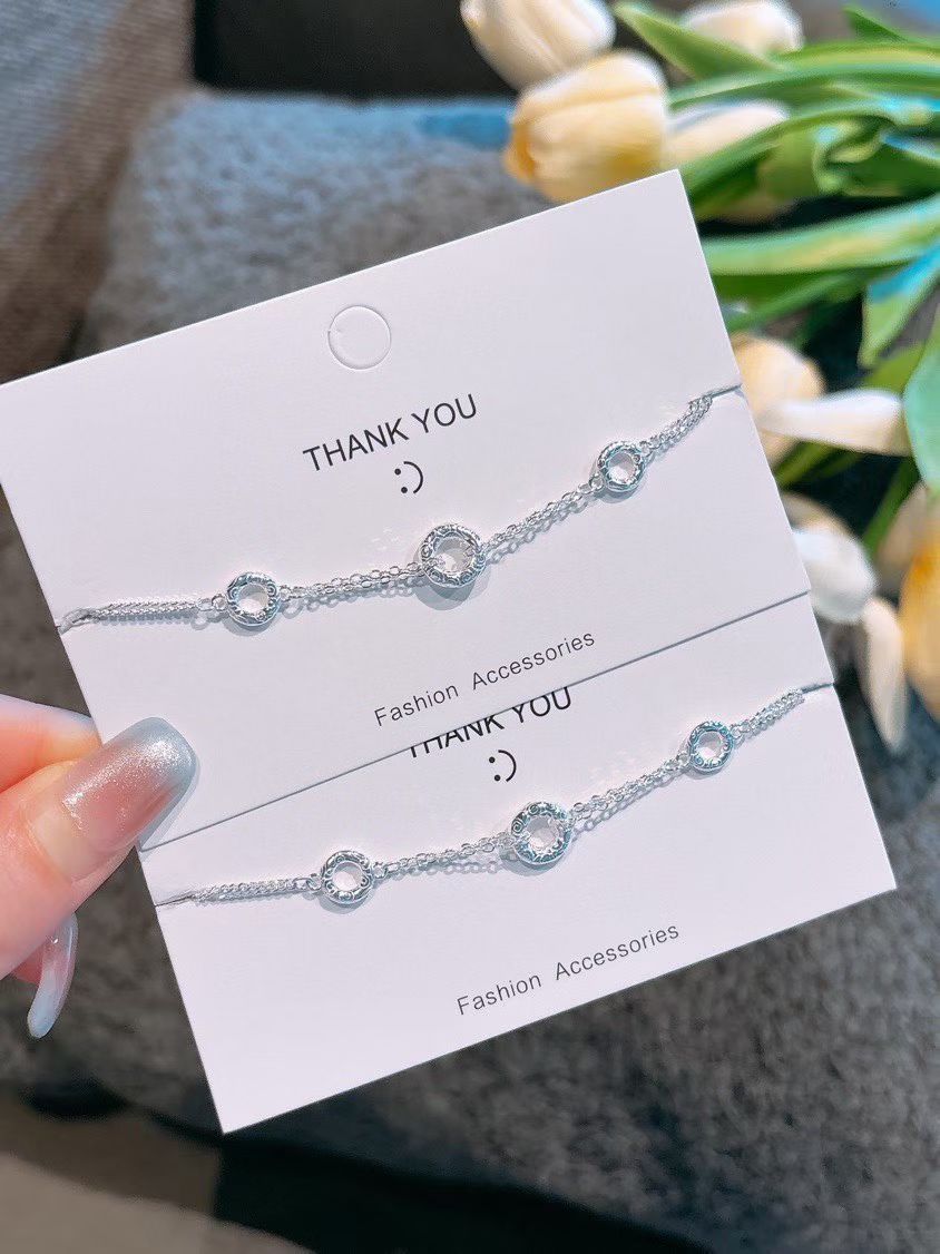 NA- 6. Donut Siver 999 Bracelets with S999 Mark & Certification//NA 6. Gelang Donut Silver 999 dengan Tanda & Sertifikasi S999