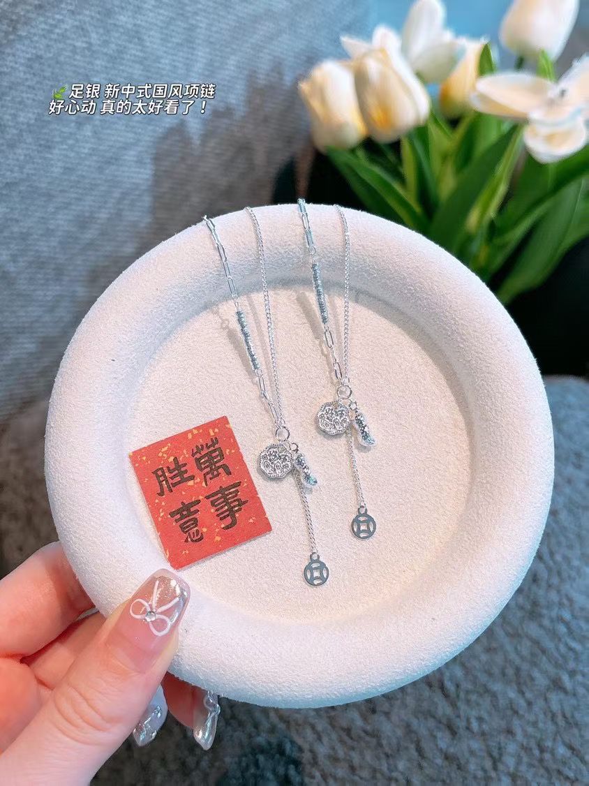 NA- 21. Peanuts Neckalce Siver 999 with S999 Mark & Certification//NA 21. Kalung Kacang Perak 999 dengan Tanda & Sertifikasi S999