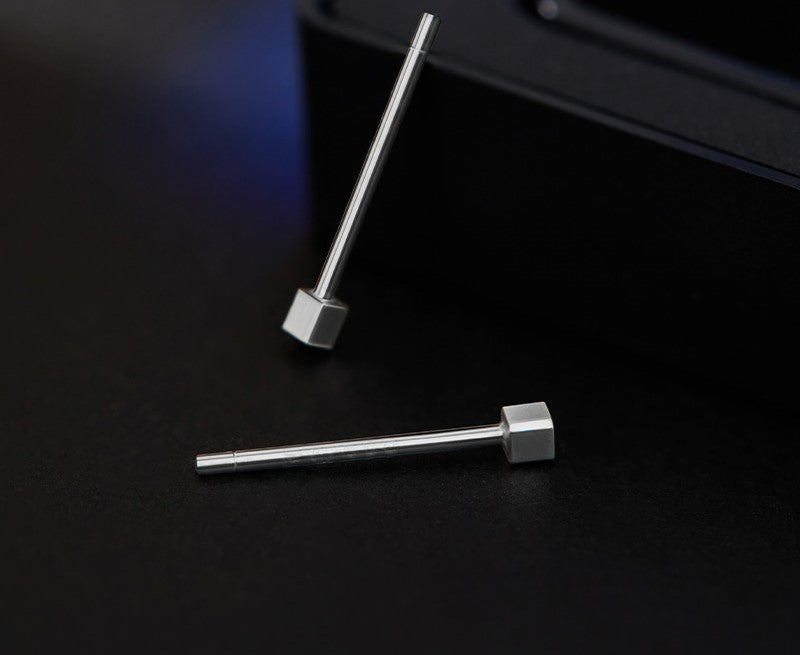 NA- Silver 999 Earrings Stud Simple Fashion Design//Anting Perak 999 Stud Desain Fashion Sederhana