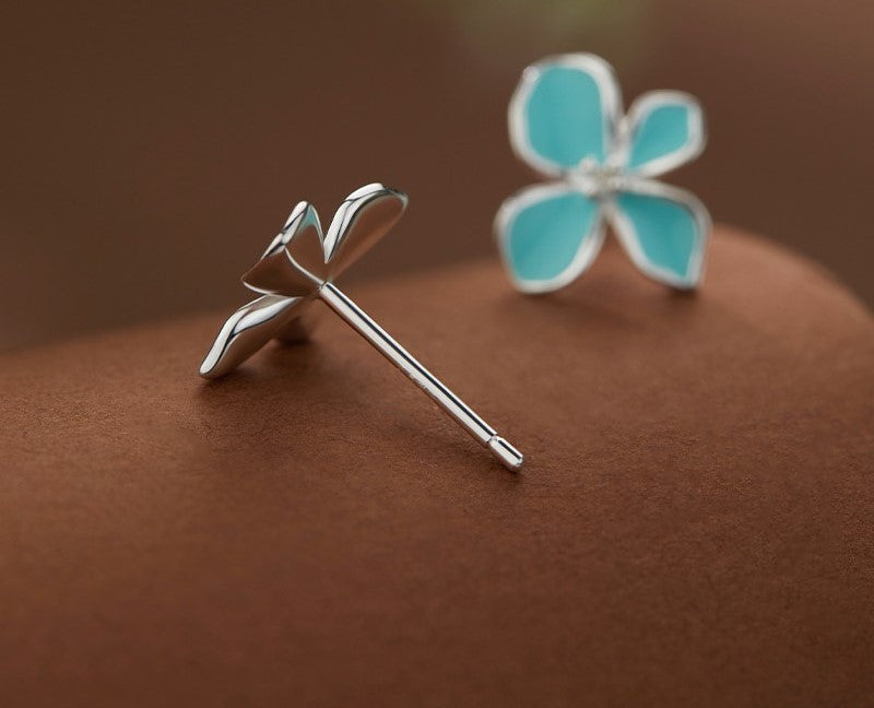 NA- Silver 999 Jasmine Flower Earrings Stud Fashion Design//Anting-anting Bunga Melati Perak 999 Desain Fashion