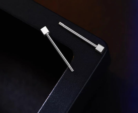 NA- Silver 999 Earrings Stud Simple Fashion Design//Anting Perak 999 Stud Desain Fashion Sederhana