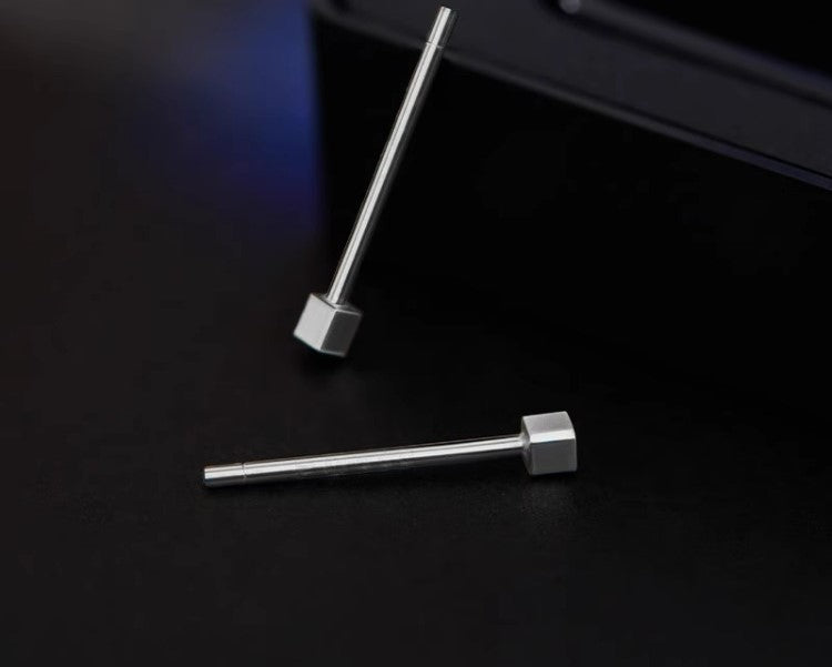 NA- Silver 999 Earrings Stud Simple Fashion Design//Anting Perak 999 Stud Desain Fashion Sederhana