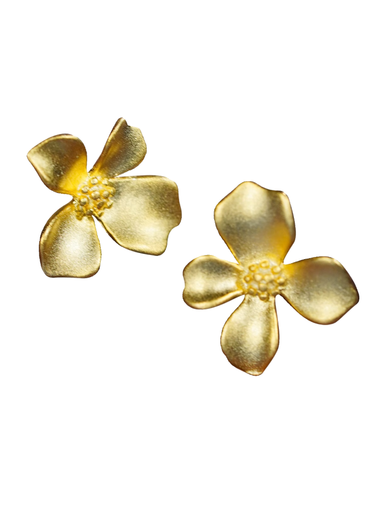 NA- Fashion Earrings Osmanthus Ear Stud Silver 999 Fashion Jewelry//Anting Fashion Anting Osmanthus Perak 999 Perhiasan Fashion