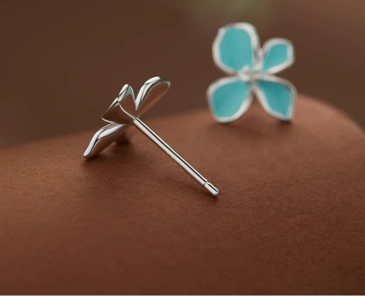NA- Silver 999 Jasmine Flower Earrings Stud Fashion Design//Anting-anting Bunga Melati Perak 999 Desain Fashion