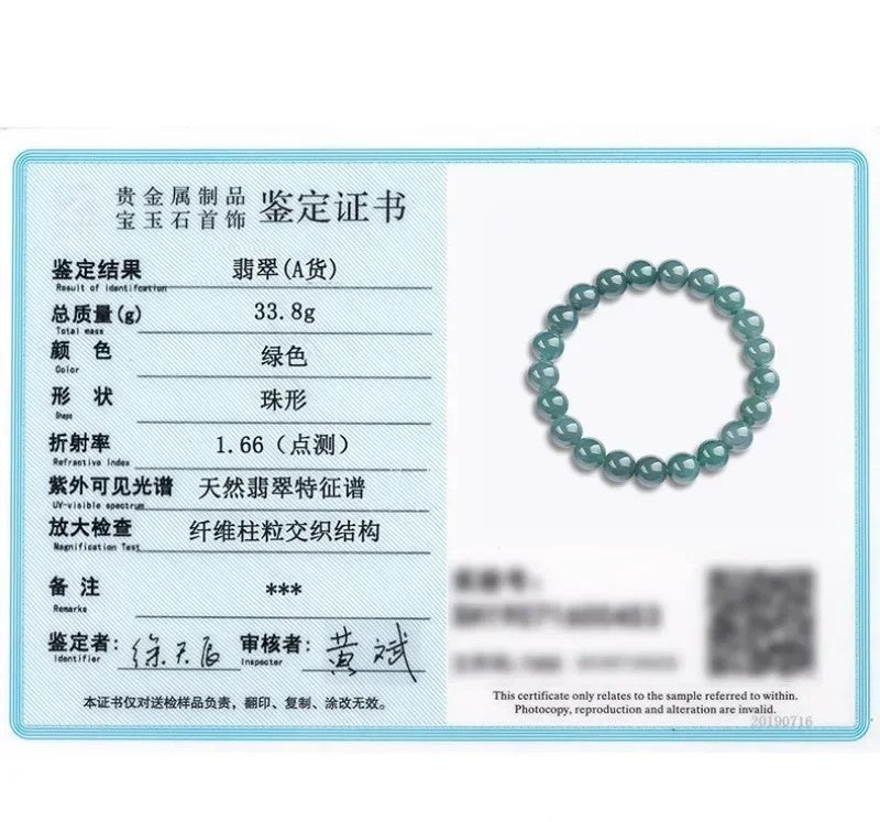 NA- Guatemala Jade Bracelet 9mm Original Jadeite Jade Grade A//Gelang Giok Guatemala 9mm Giok Jadeite Asli Kelas A