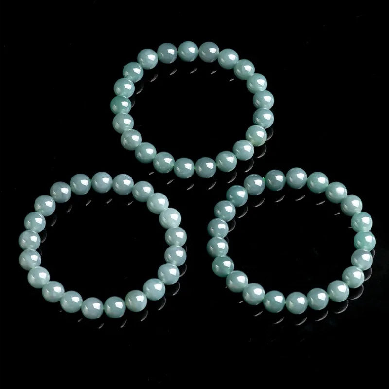 NA- Guatemala Jade Bracelet 9mm Original Jadeite Jade Grade A//Gelang Giok Guatemala 9mm Giok Jadeite Asli Kelas A