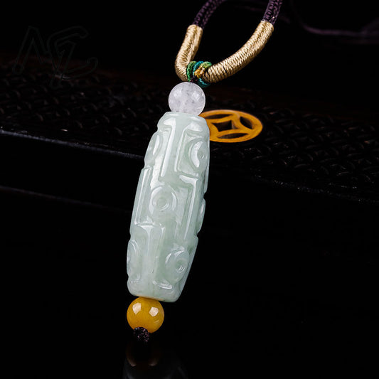 NA- Tianzhu Eye In The Sky Jade Pendant Burmese Myanma Jadeite Jade Type A//Liontin Giok Tianzhu Eye In The Sky Jadeite Burma Myanmar Tipe A